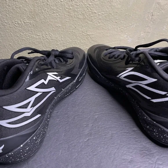 New Men's Puma LaMelo Ball MB.02 Size 13 Black White Oreo Basketball Shoes - Picture 5 of 9